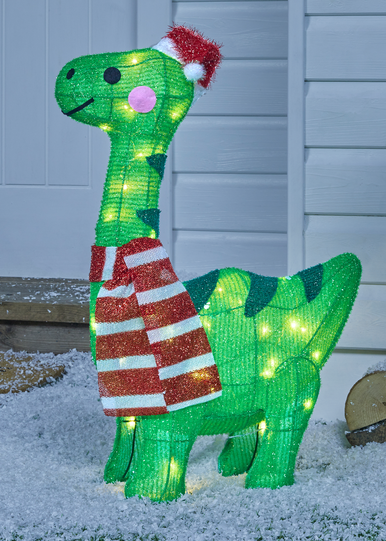 Festive Dinosaur Outdoor LED Light