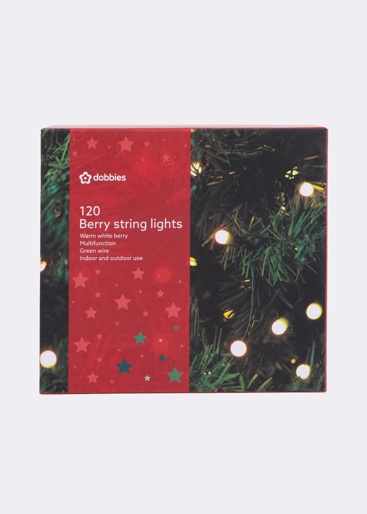 120 Warm White Berry String Lights 1.392m