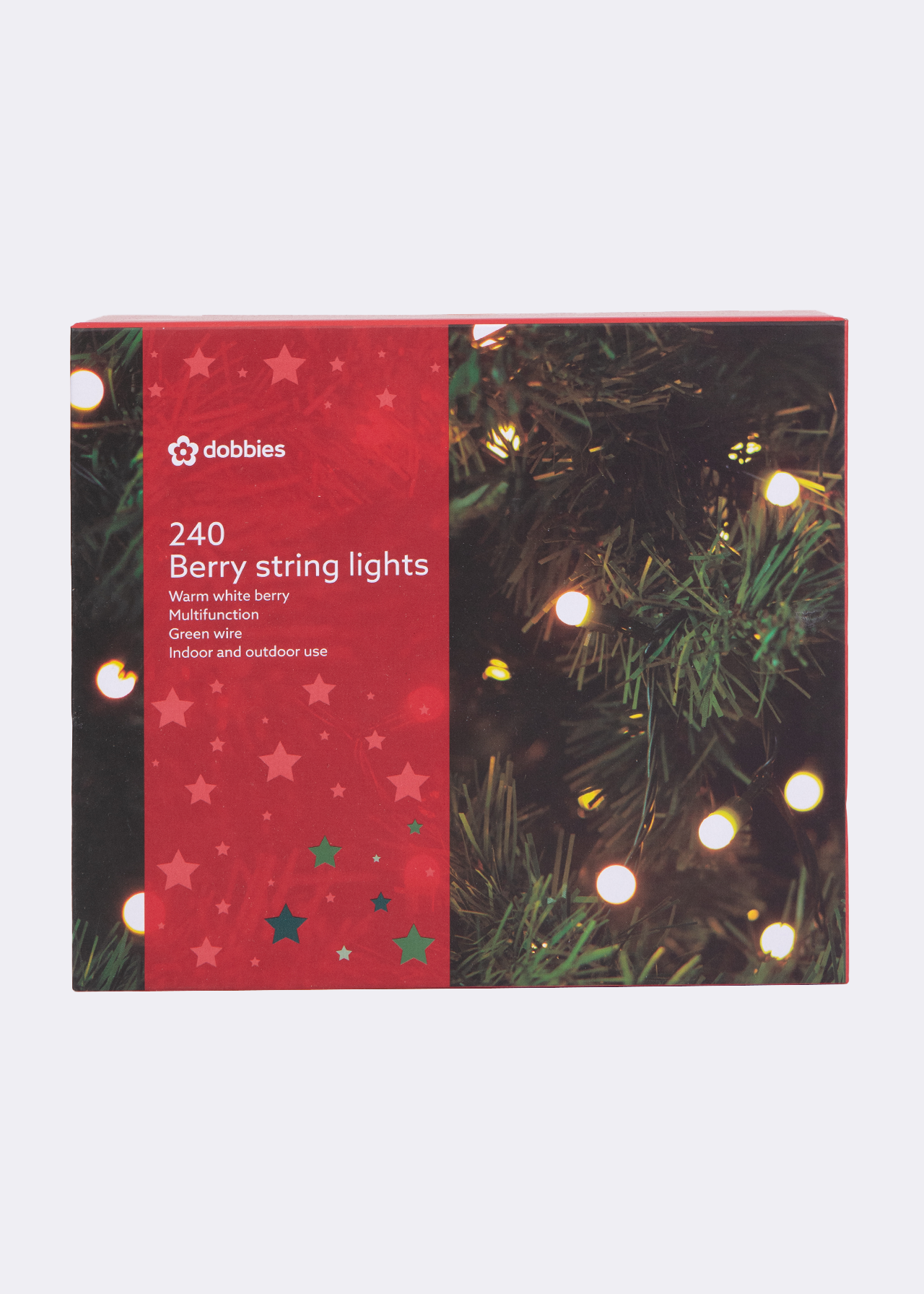 240 Warm White Berry String Lights 2.292m
