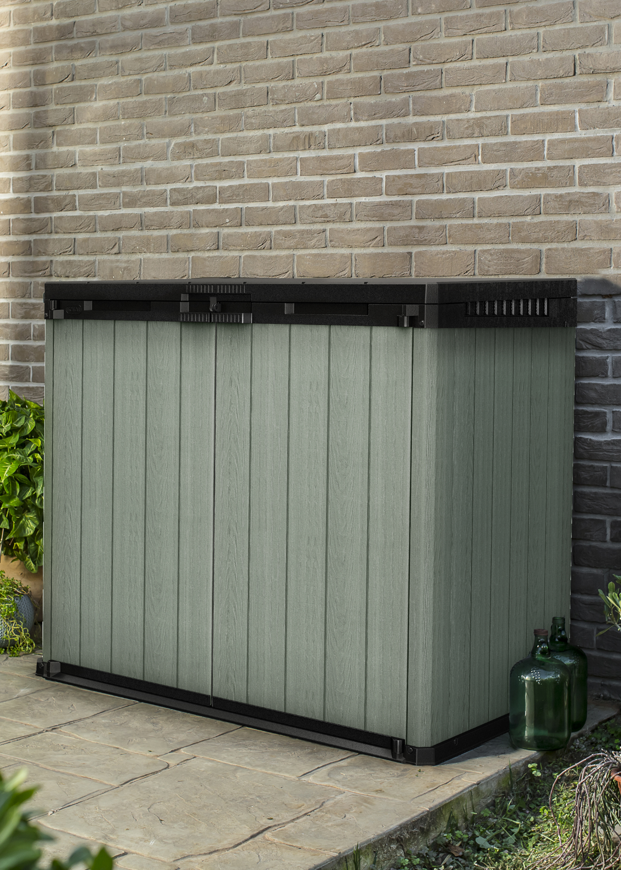 Darwin Store It Out Wheelie Bin Store Green