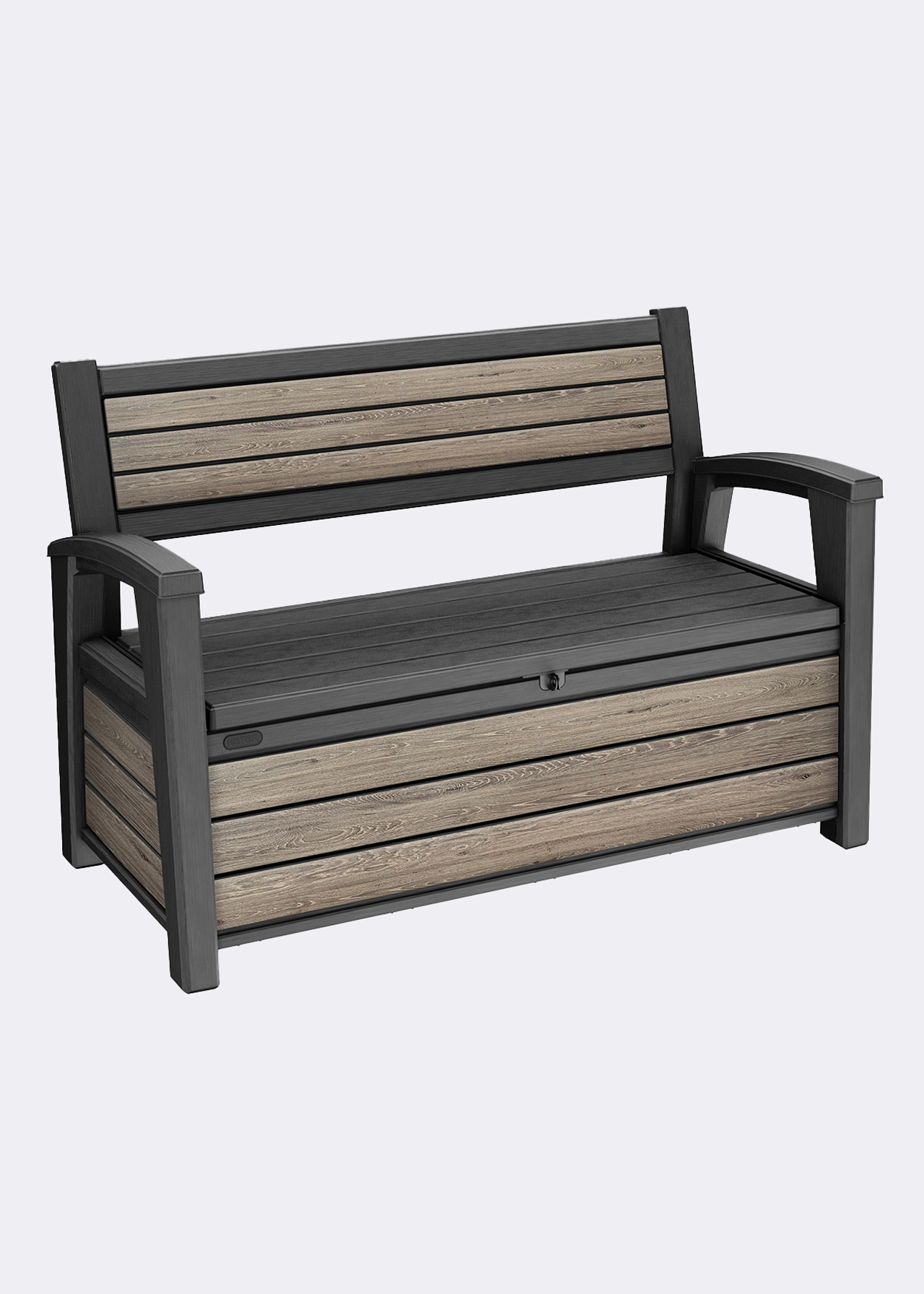 Keter Signature Ashwood Outdoor Garden Storage Bench 227L