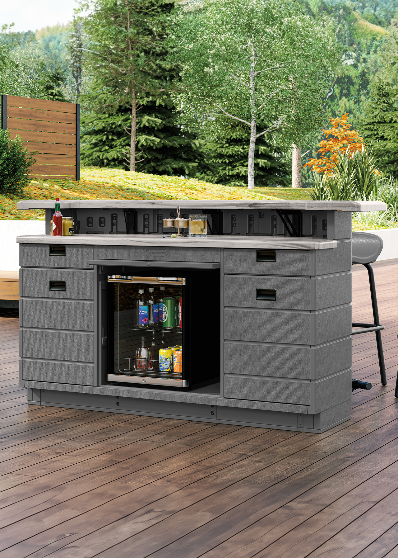 Suncast Backyard Oasis Garden Bar (Installed)