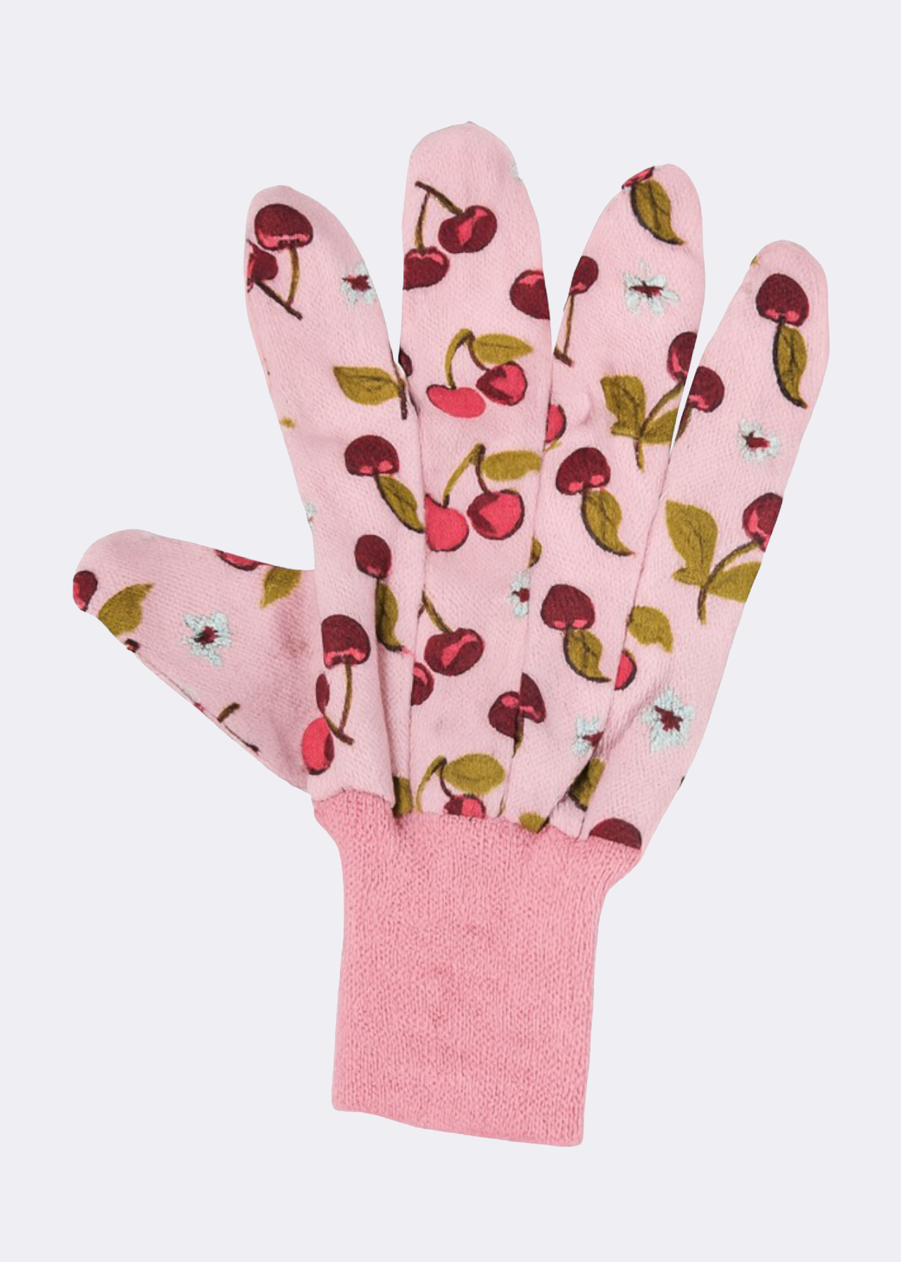 Cotton Grips Medium Gardening Gloves Cherry Triple Pack