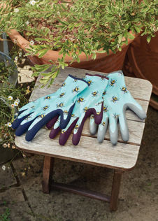 All Seasons Bee-Grips Medium Gardening Gloves Triple Pack