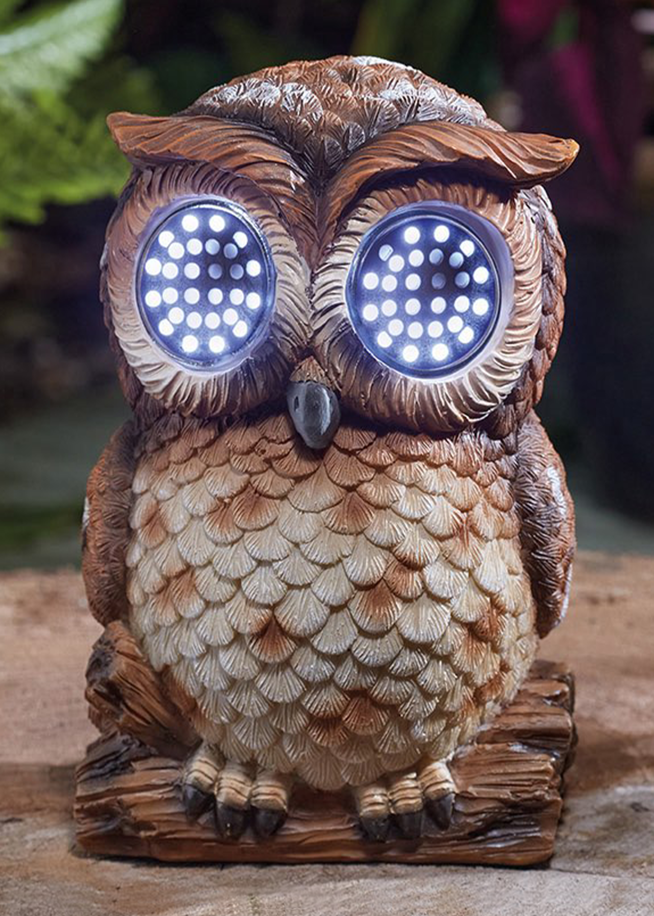 Blinkin' Owl Large Solar Light-Up Decoration