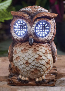 Blinkin' Owl Large Solar Light-Up Decoration