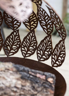 La Hacienda Leaf Globe Firepit