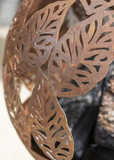 La Hacienda Leaf Globe Firepit