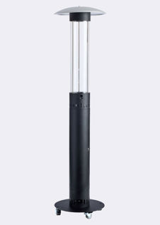 Outback Lunar Elite Pellet Patio Heater 2.14m Black Steel