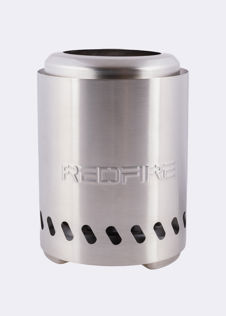 RedFire Volcano Pellet Tabletop Fire Pit Small Stainless Ste