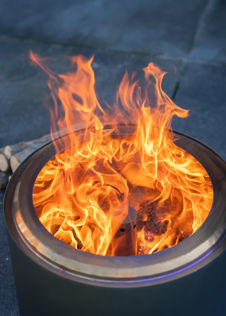 RedFire Volcano Pellet Fire Pit Extra Large Black