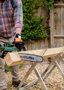 The Handy Foldable Serrated Edged Saw Horse