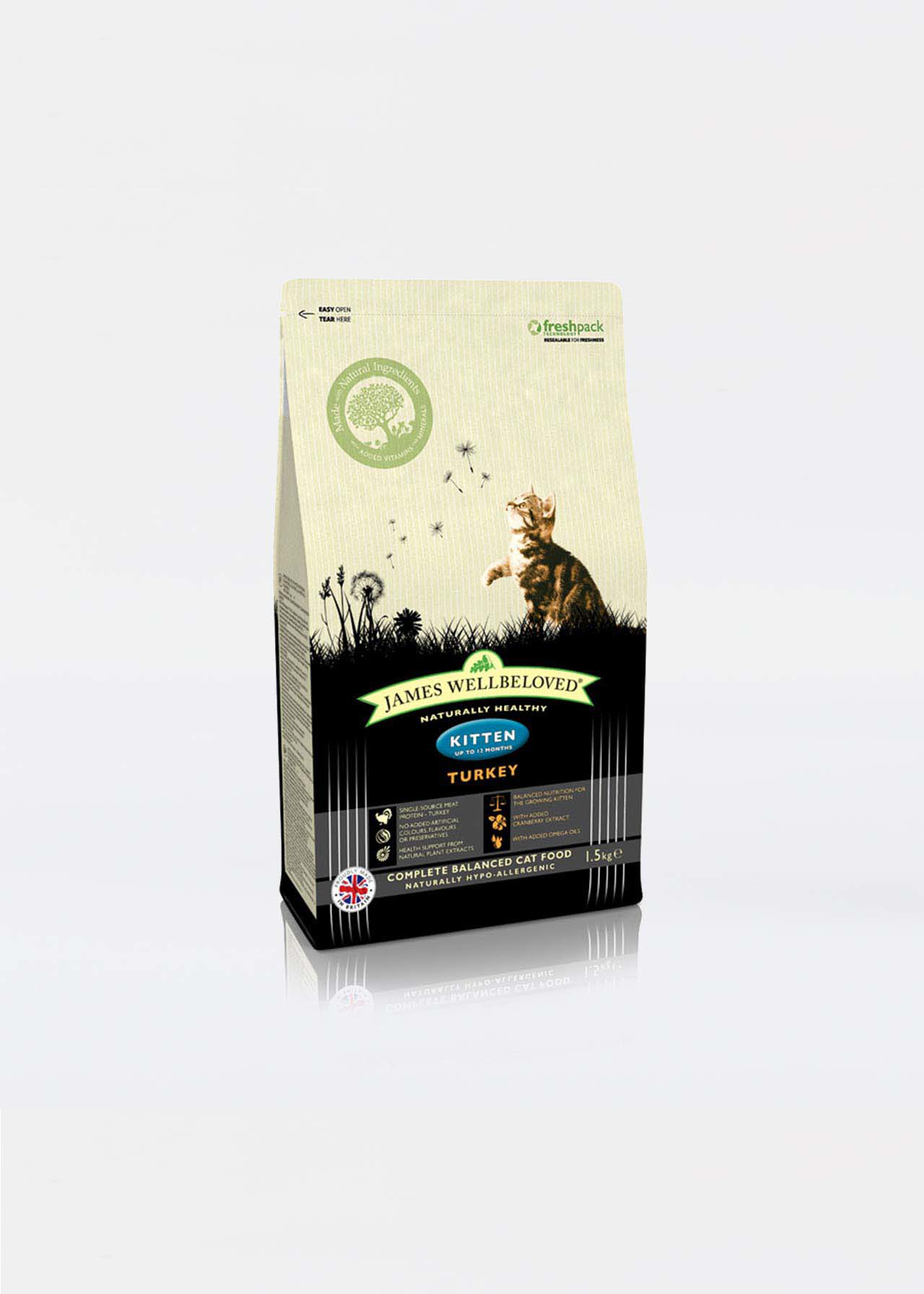 James Wellbeloved Kitten Turkey 1.5kg