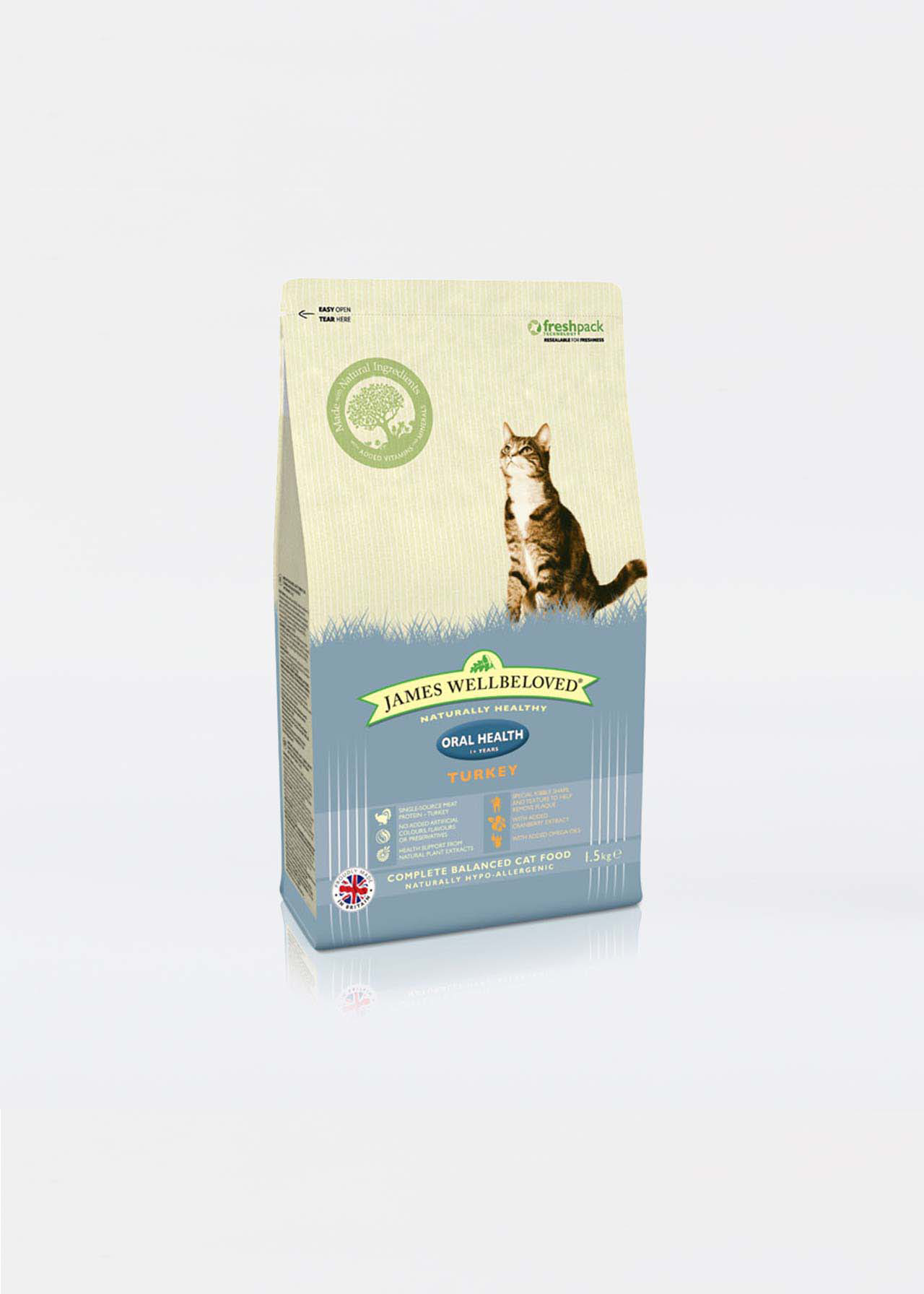 James Wellbeloved OralCare Turkey & Rice 1.5kg