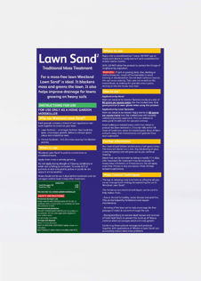 Lawn Sand Traditional Moss Treatment 16kg