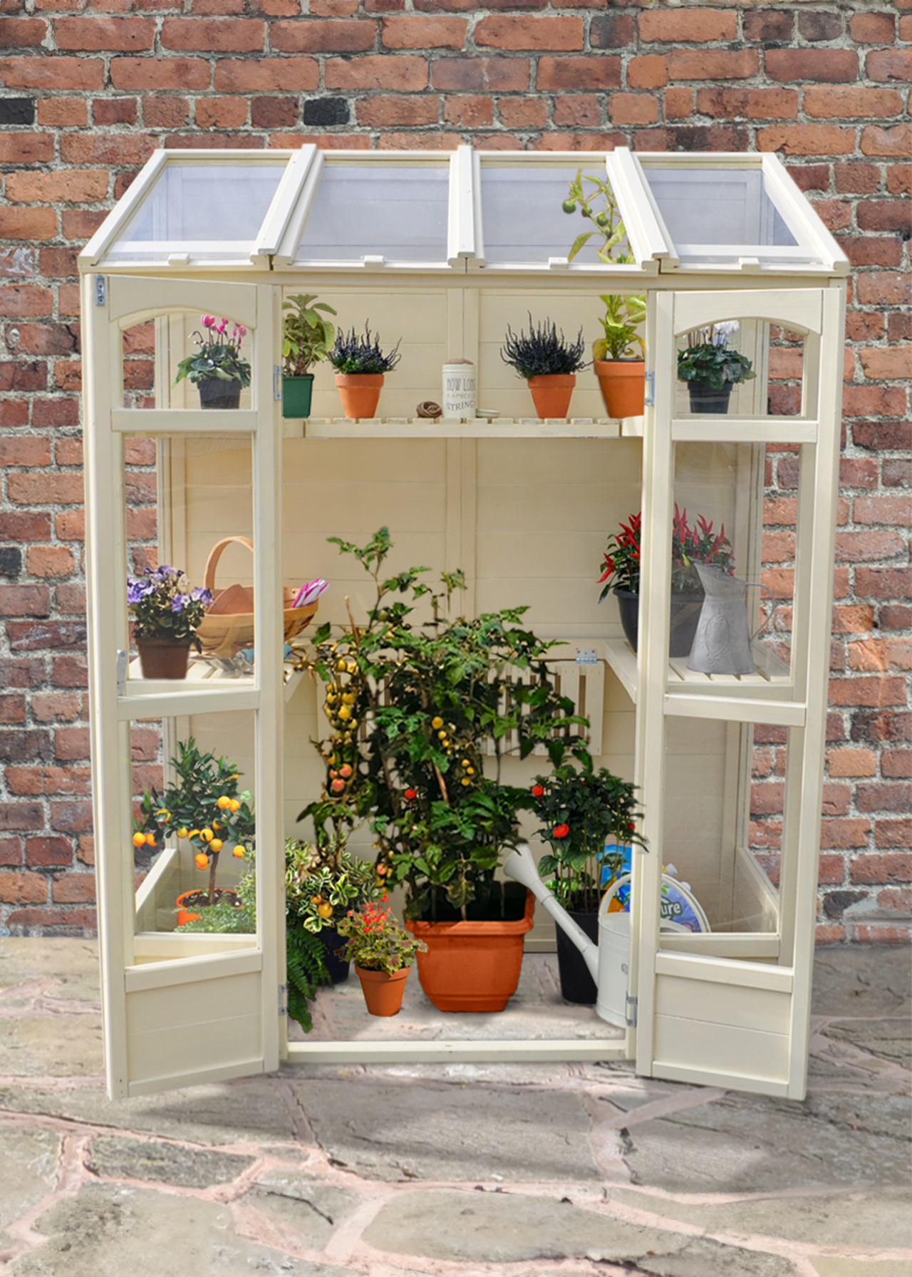 Victorian Tall Wall Greenhouse