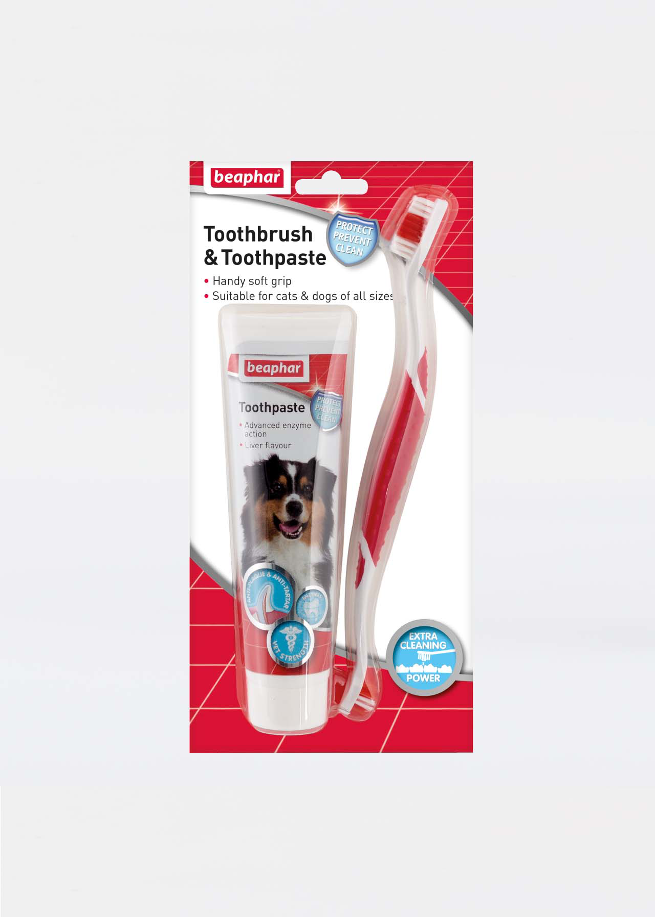 Beaphar Toothbrush Paste Kit for Cats Dogs 100g Dobbies