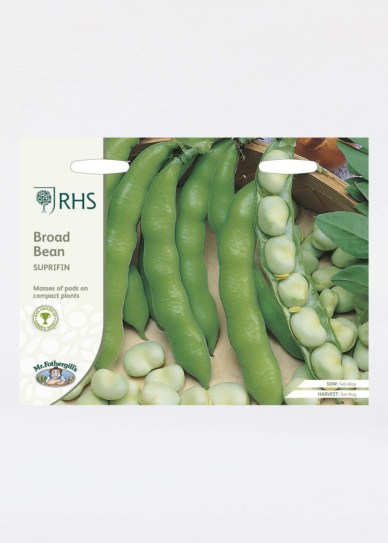 RHS Broad Bean Suprifin Seeds