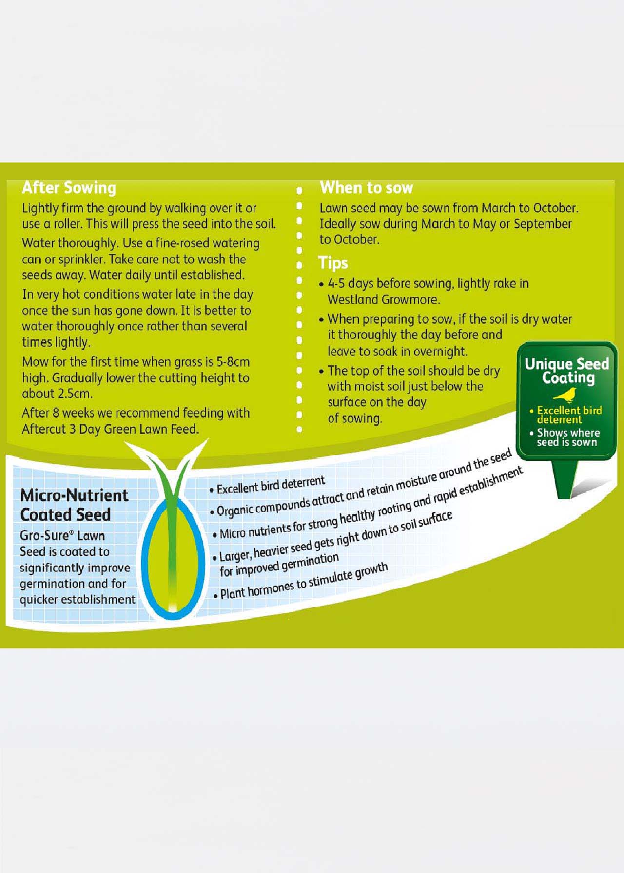 Gro-Sure Multi Purpose Lawn Seed 150g