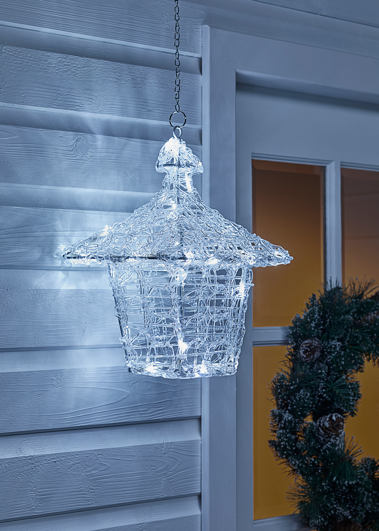 40 LED Acrylic Hanging Twinkle Lantern Light