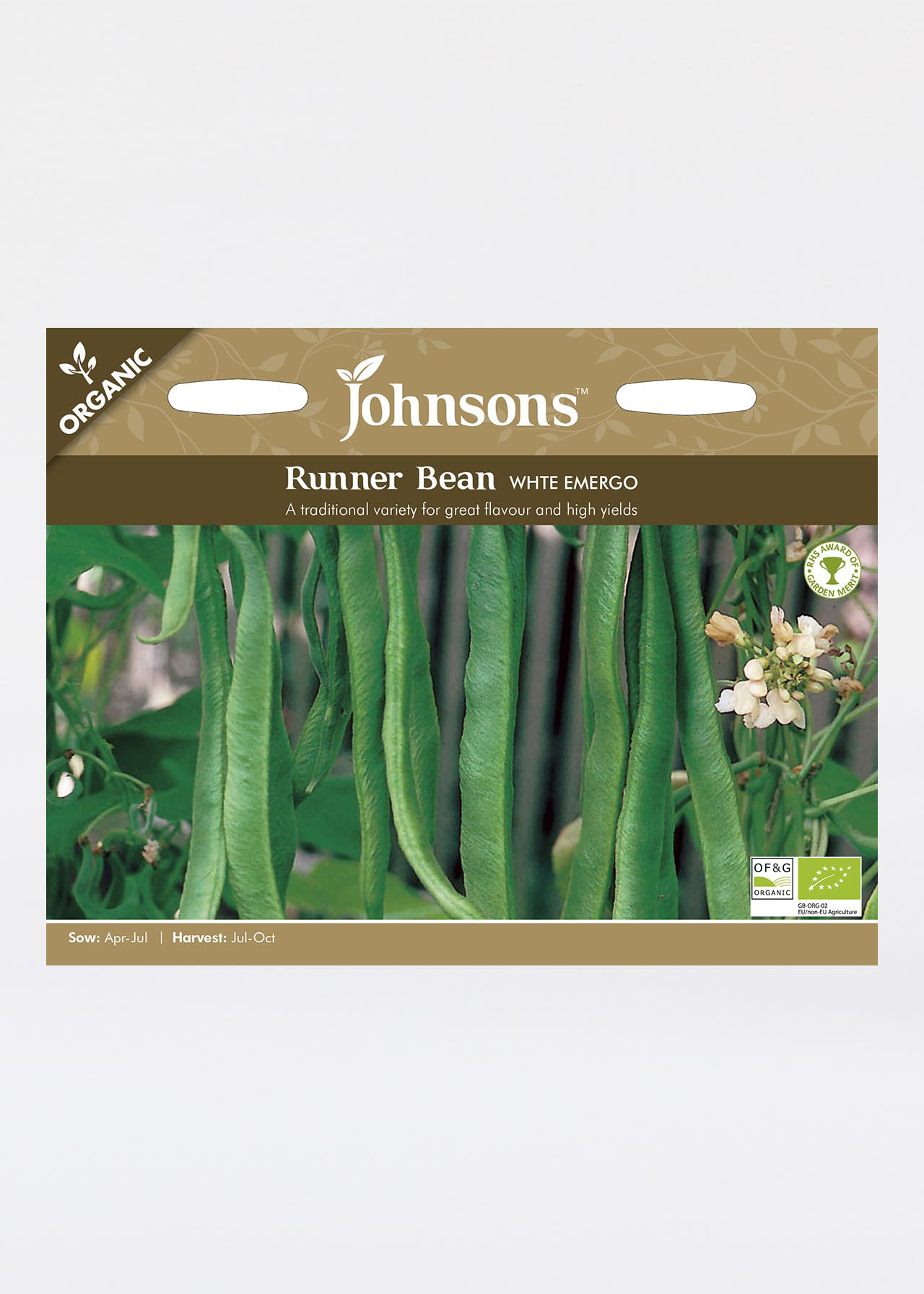 Runner Bean White Emergo Seeds