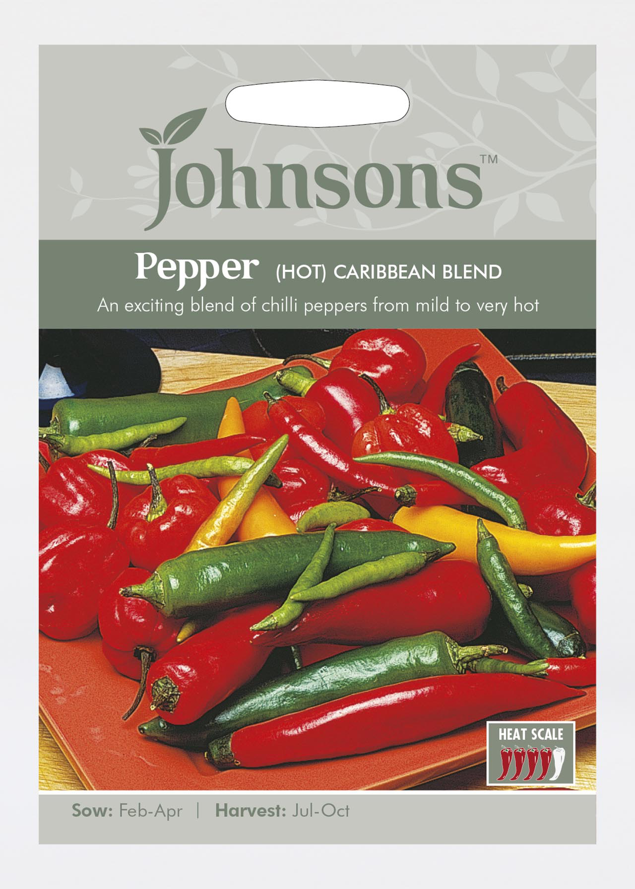 Pepper (Hot) Caribbean Blend Seeds