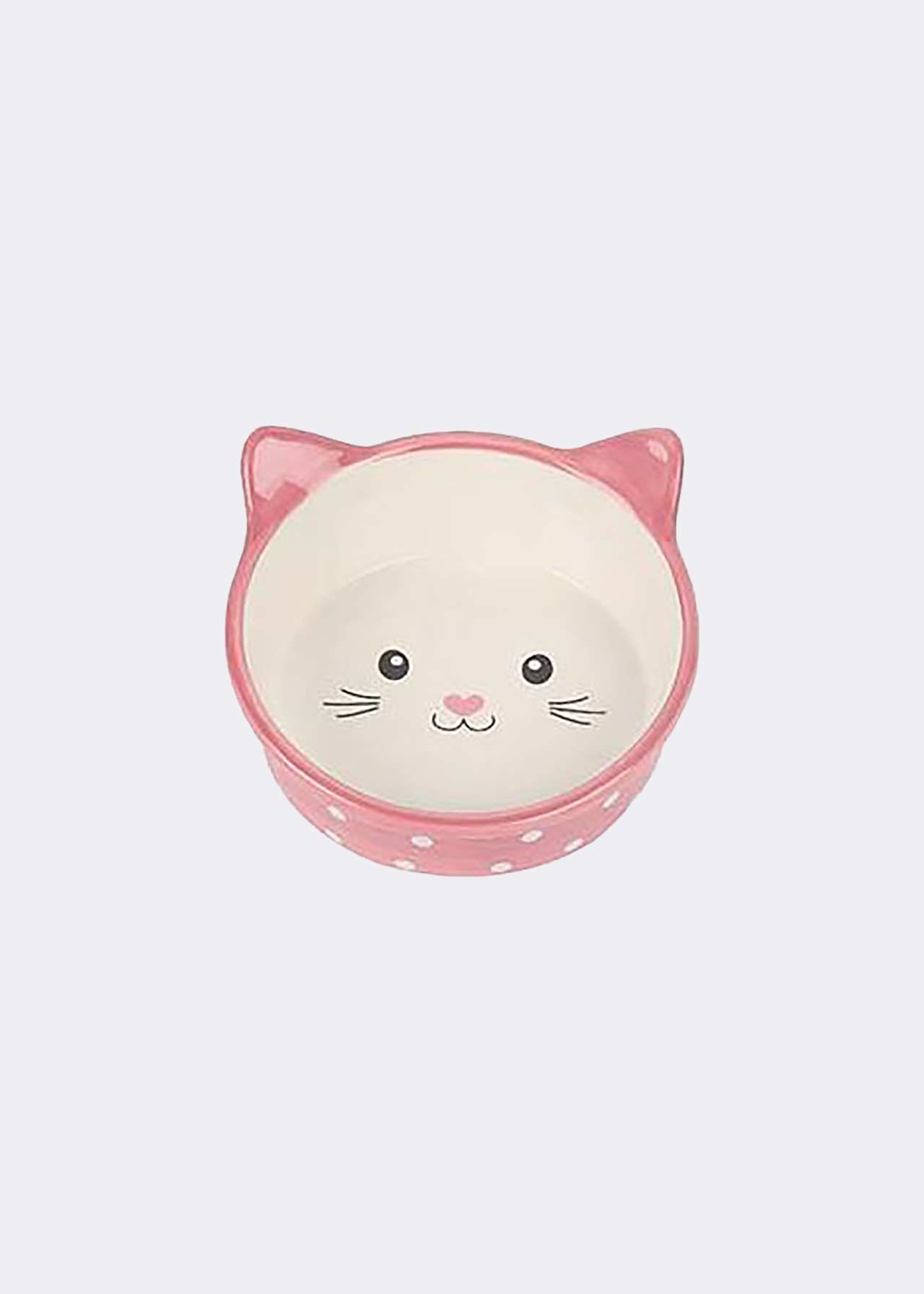 Happy Pet Polka Cat Bowl Pink