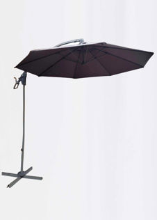 Brompton Round Overhanging 3m Parasol Set