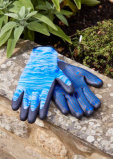 Super grips gardening gloves large blue