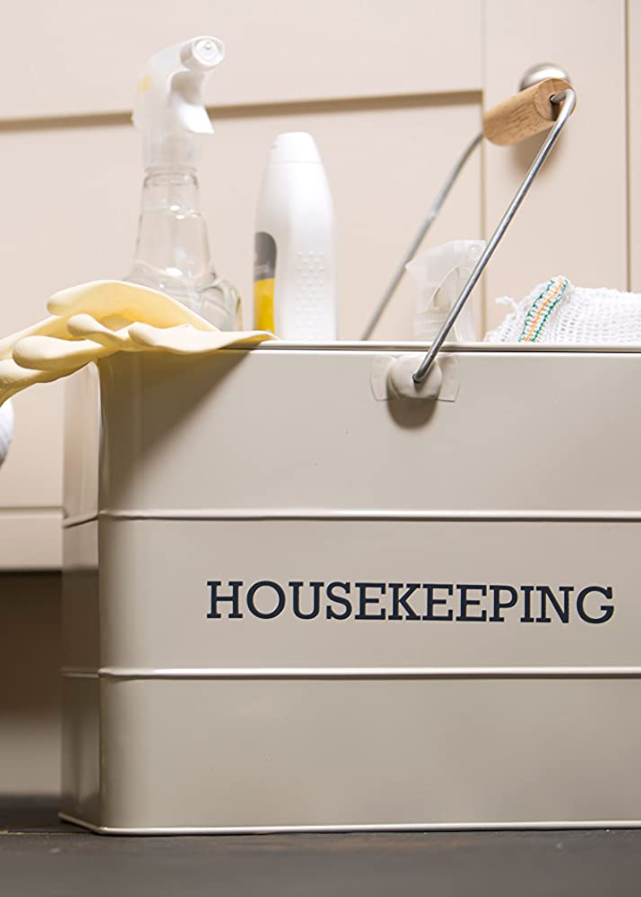 Housekeeping Box 33 x 21 x 26 cm Cream