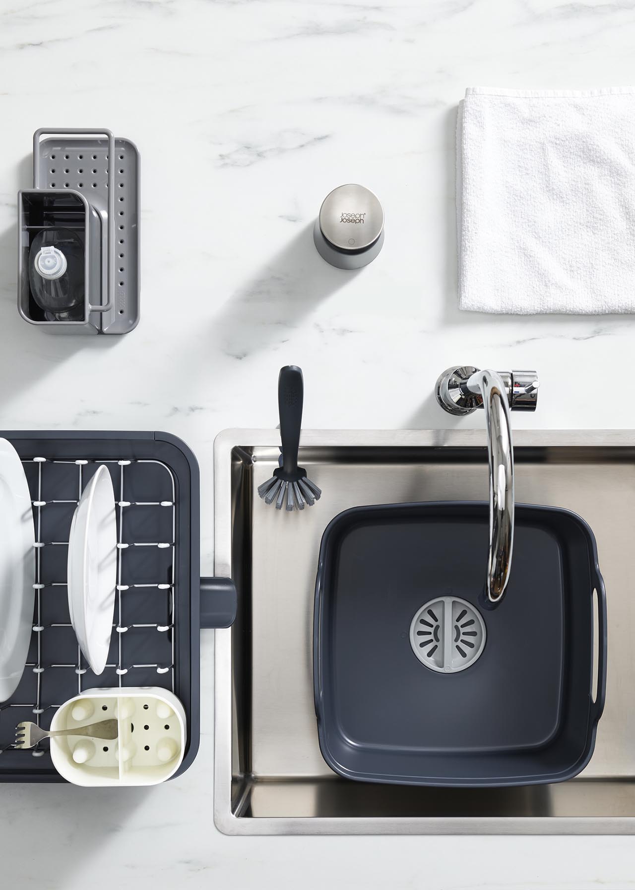 Edge Dish Brush Grey
