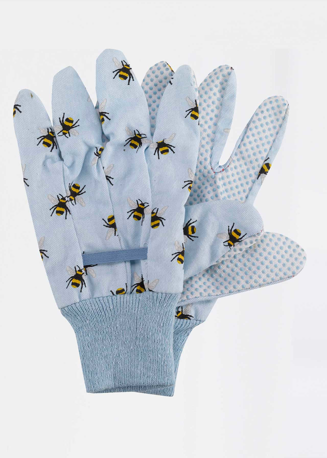 Pack of 3 Bees Cotton Grip Gardening Gloves