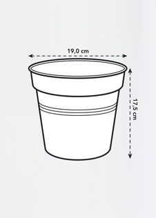 Elho Green Basics Growpot 19cm Terra