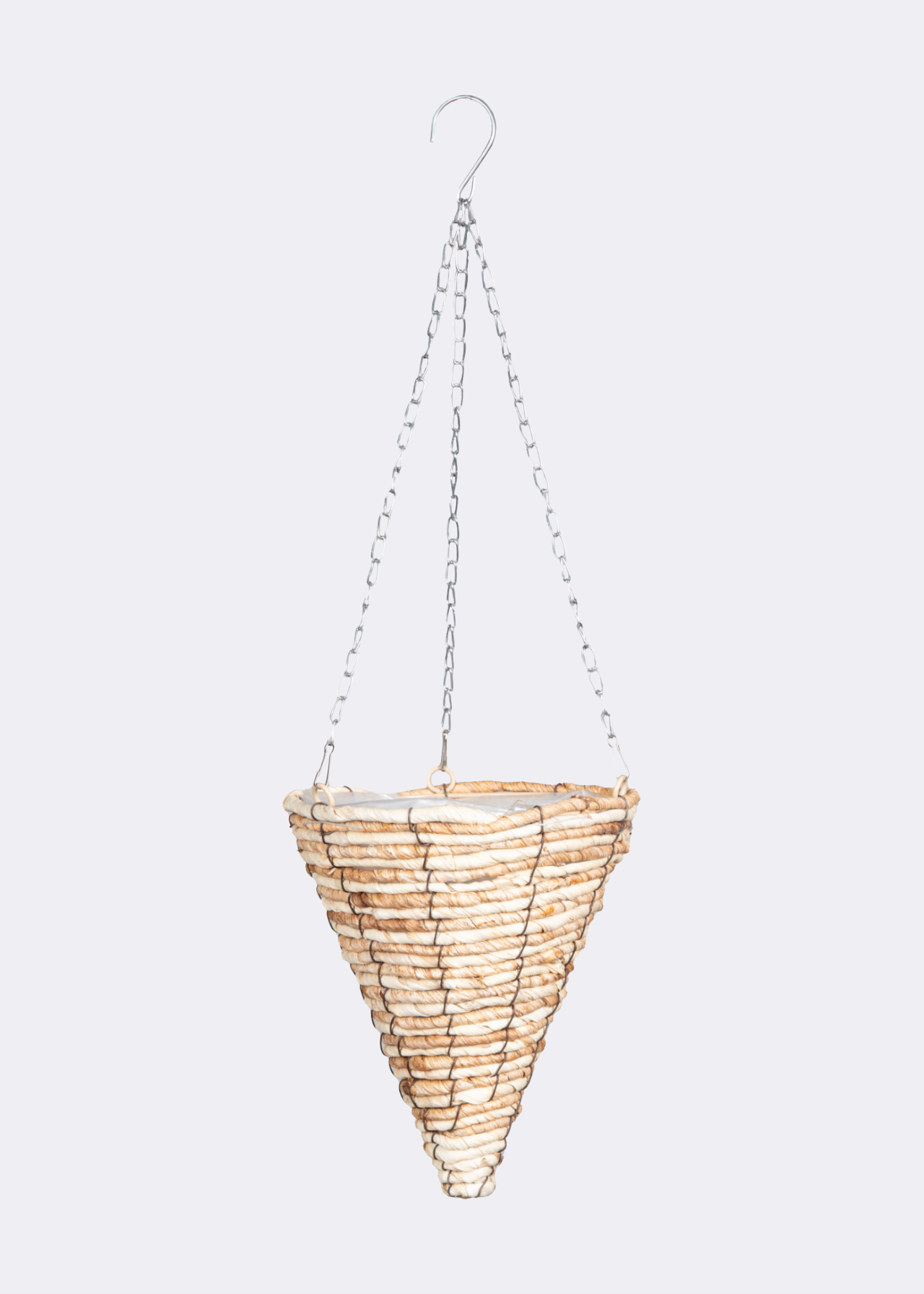 Natural Corn Rope Hanging Cone 20cm