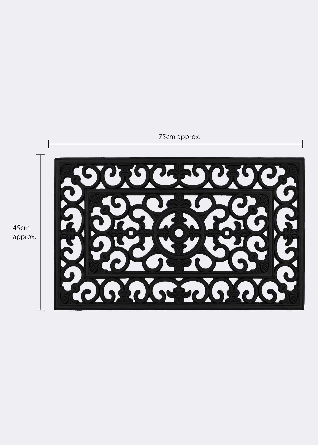Lexi Rubber Doormat 45x75cm