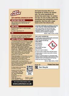 Clear Ant Control Granules 300g