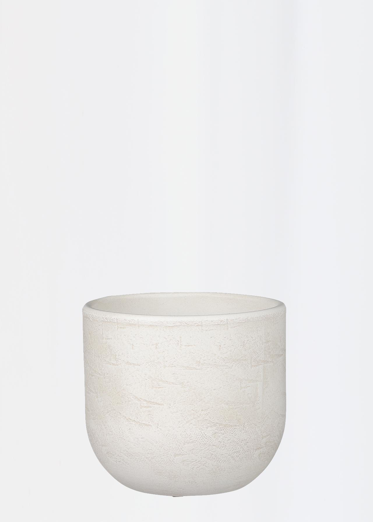 Nora Pot Round White 16cm