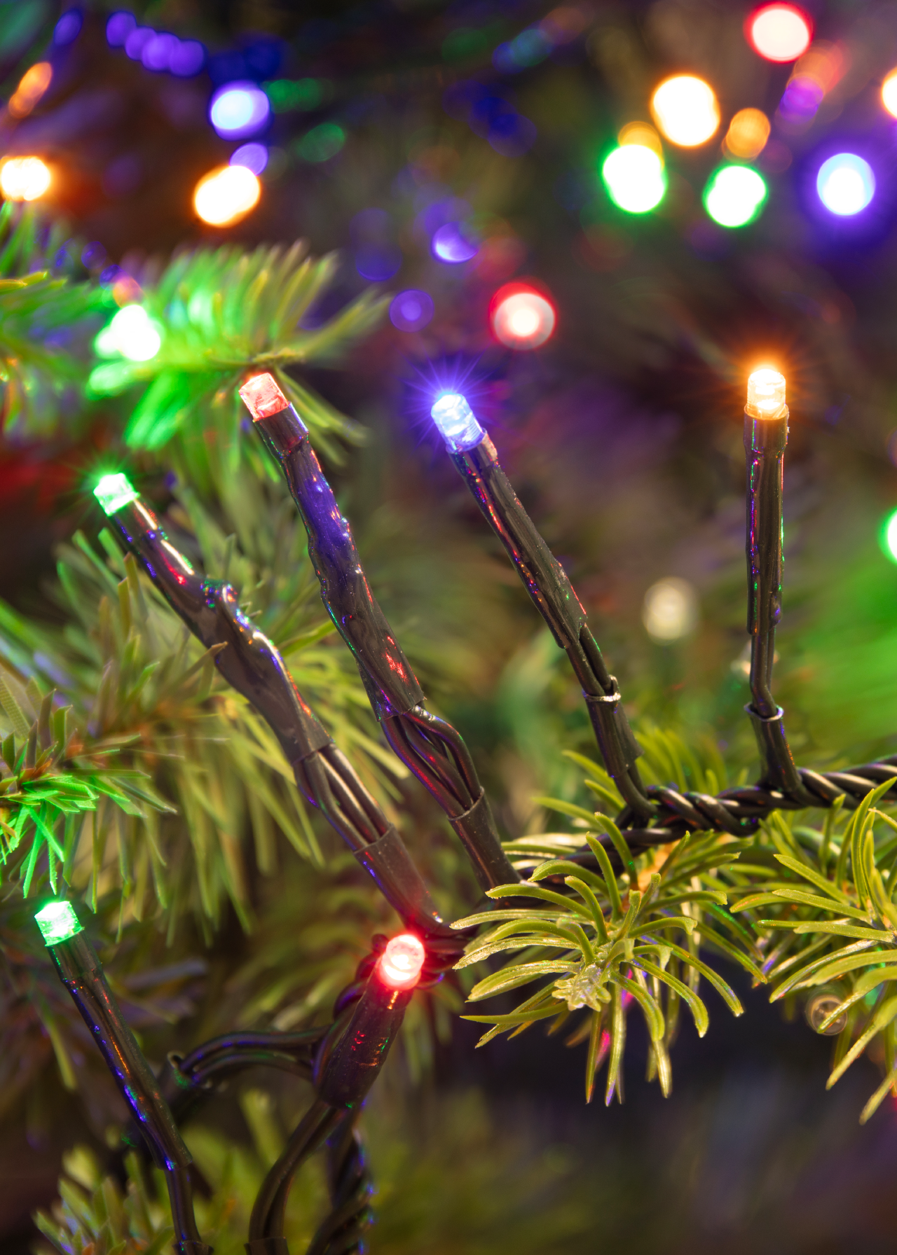 720 Multicolour Cluster String Lights 7.2m