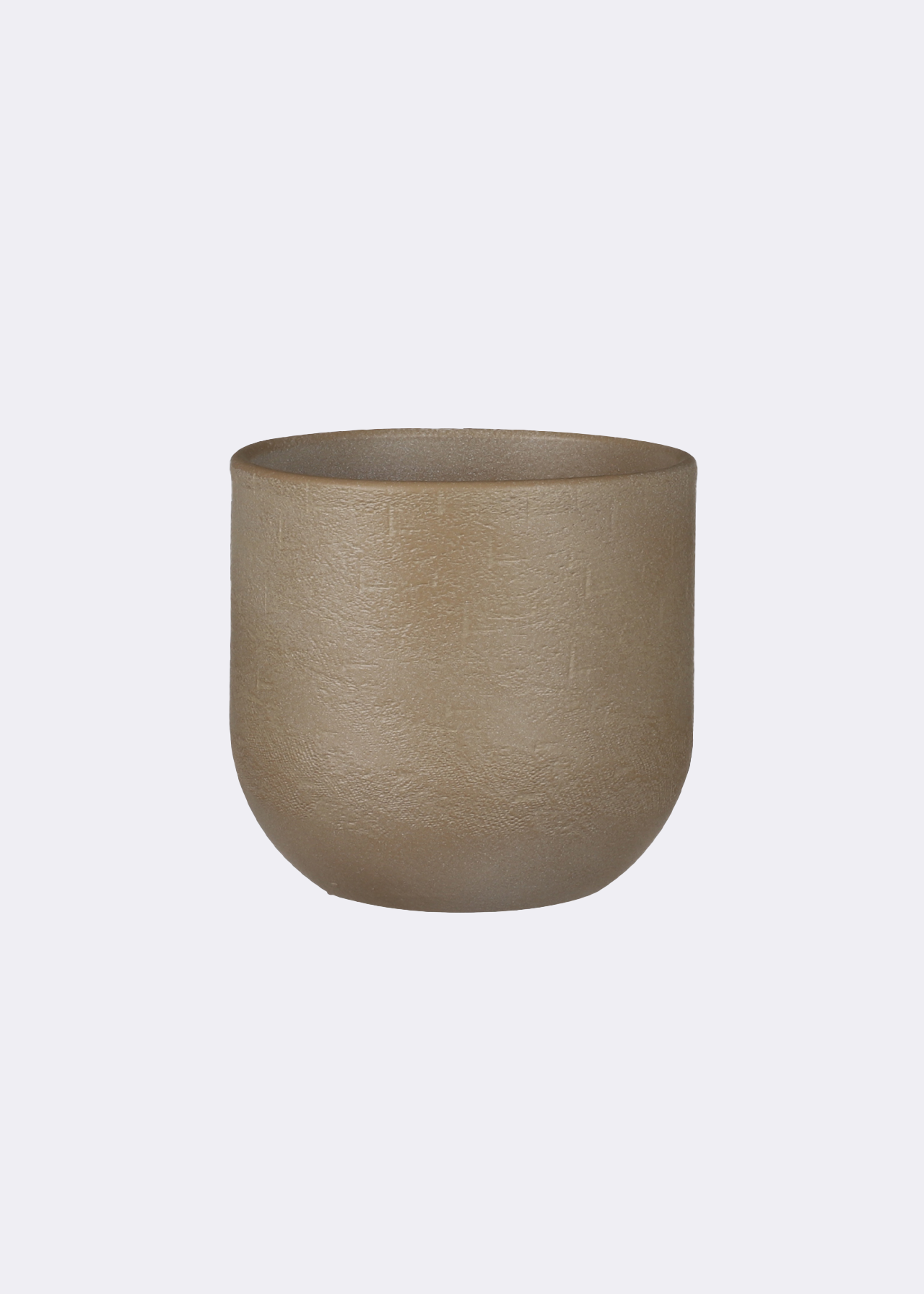Nora Pot Round Taupe 14cm