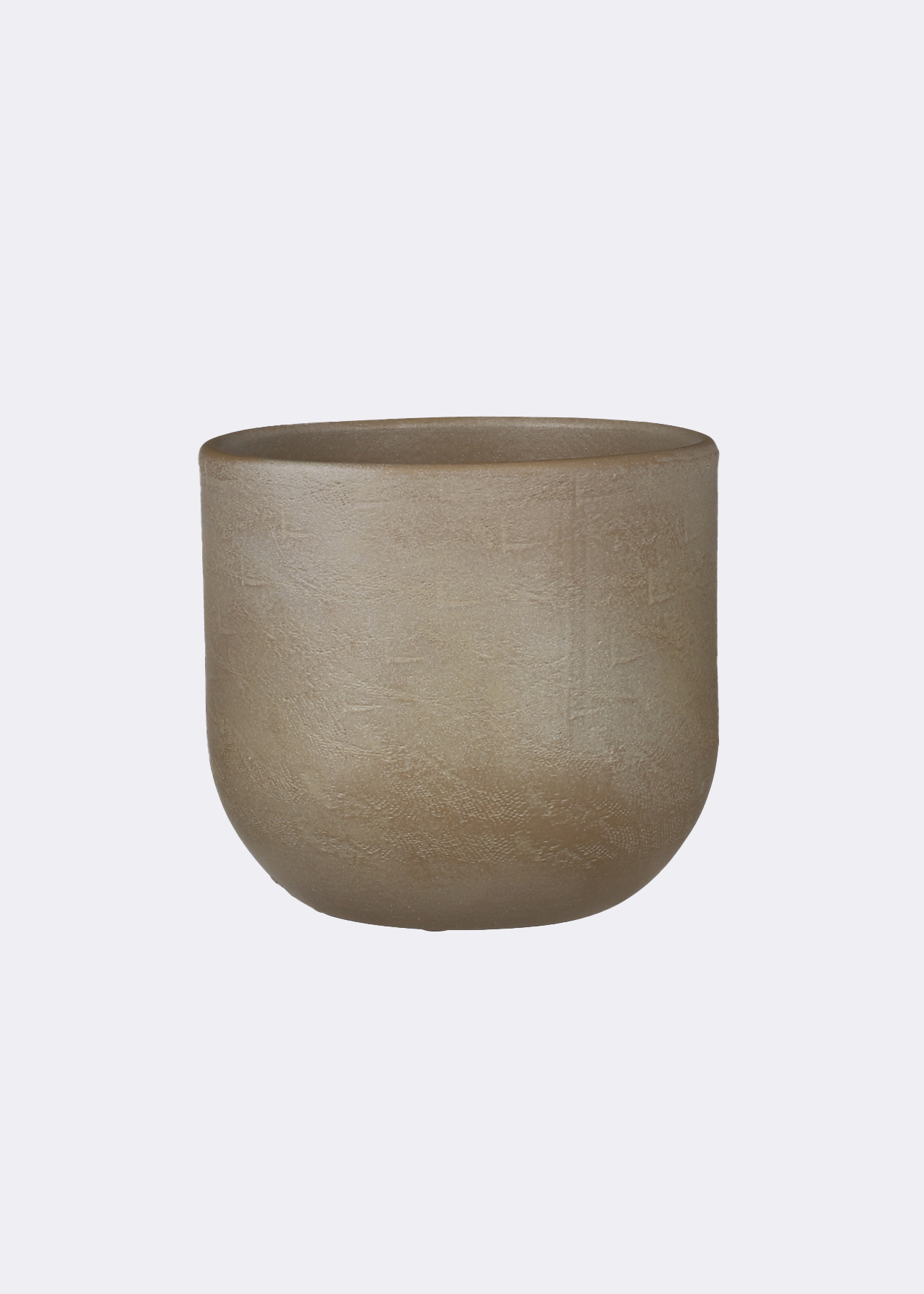 Nora Pot Round Taupe 16cm
