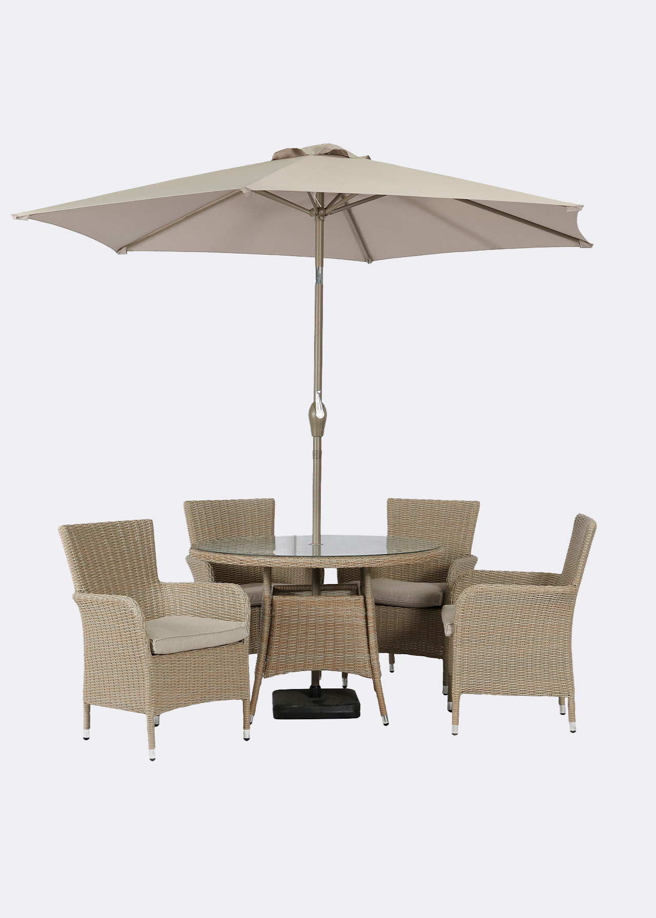 Malmo 4 Seat Outdoor Dining Set