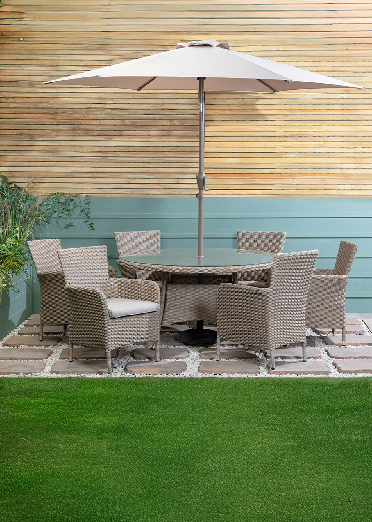 Malmo 6 Seat Outdoor Dining Set