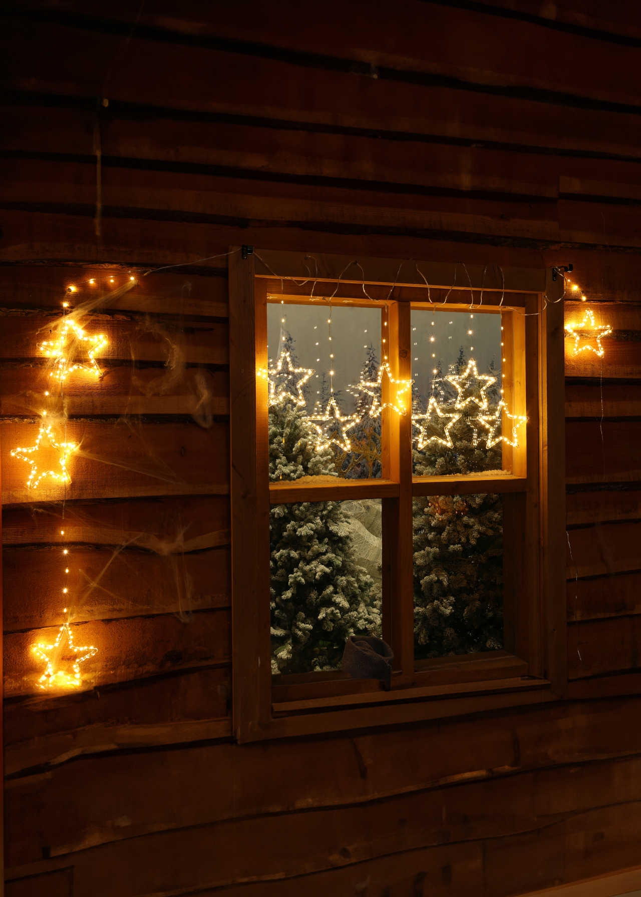 Warm White Star String Lights 3.6m