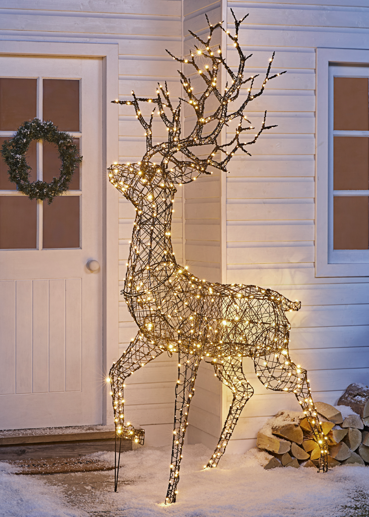 Prancing Reindeer Outdoor Light 2.4m