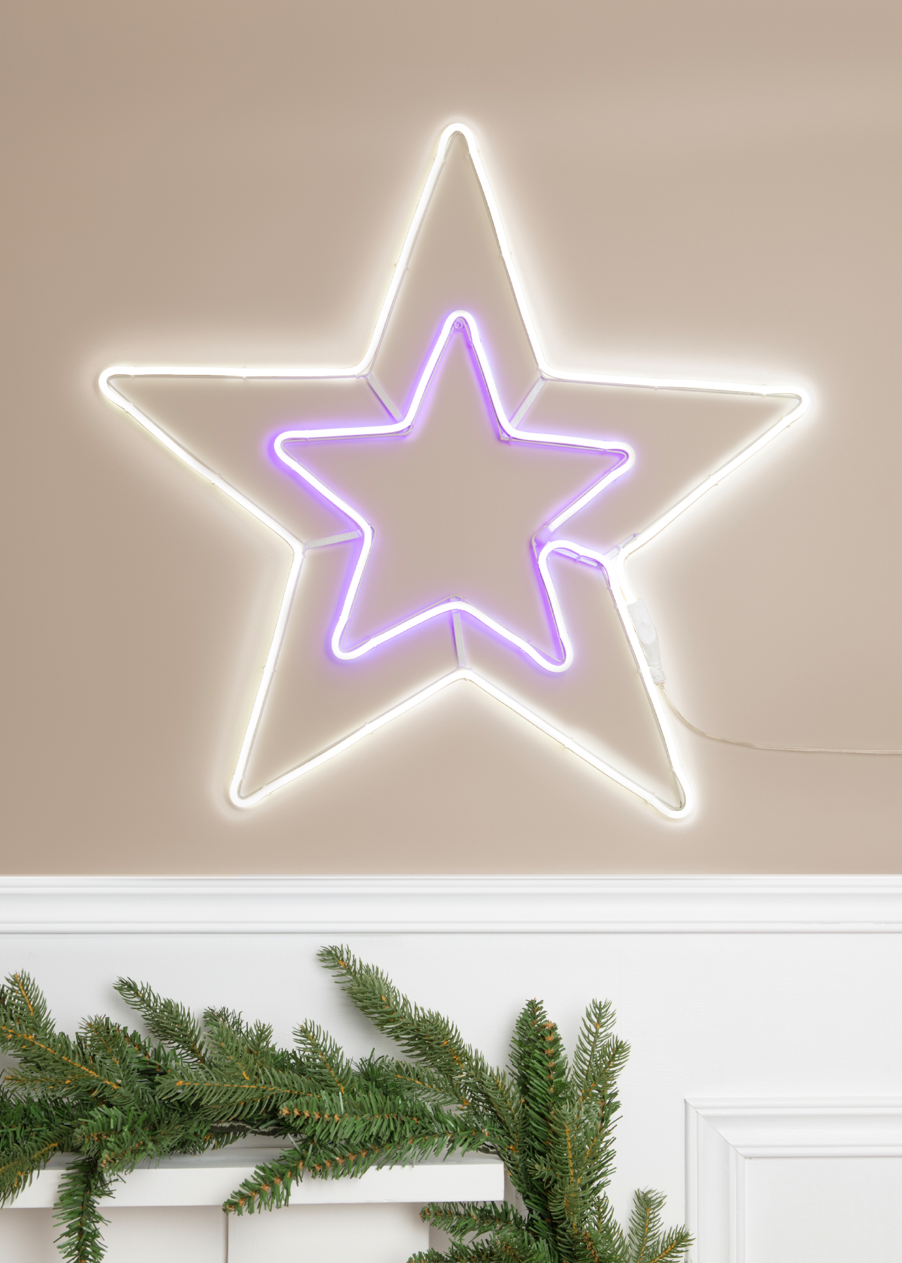 Neon Star Wall Light
