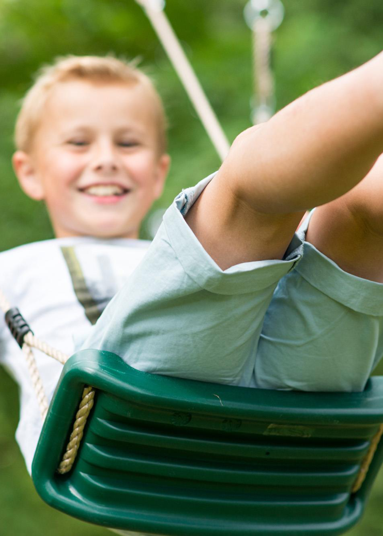 Plum® Marmoset™ Wooden Double Swing Set Green Dobbies Garden Centres