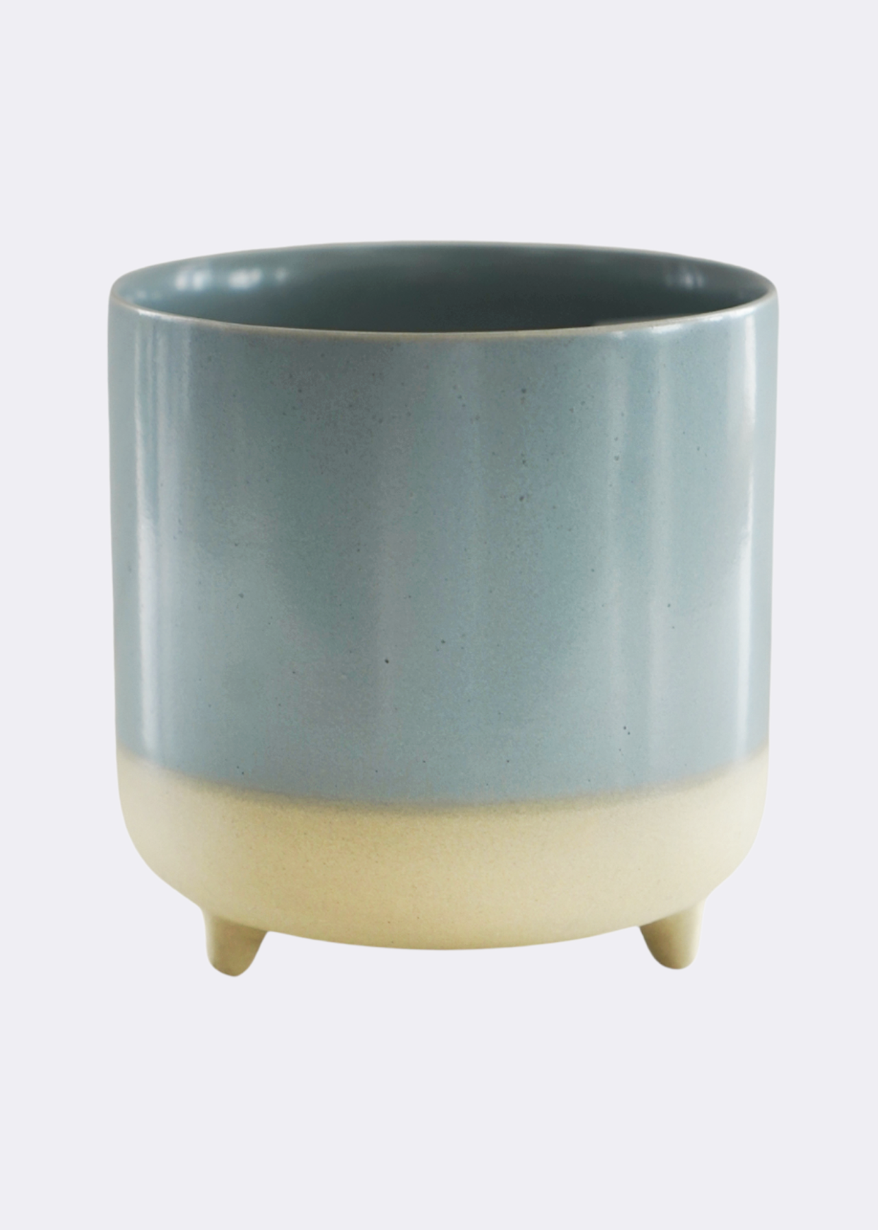 Jolie Sky Blue Matte Reactive 3 Leg Planter 12cm