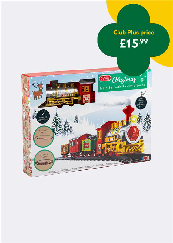 Battery Operated Christmas Train Set