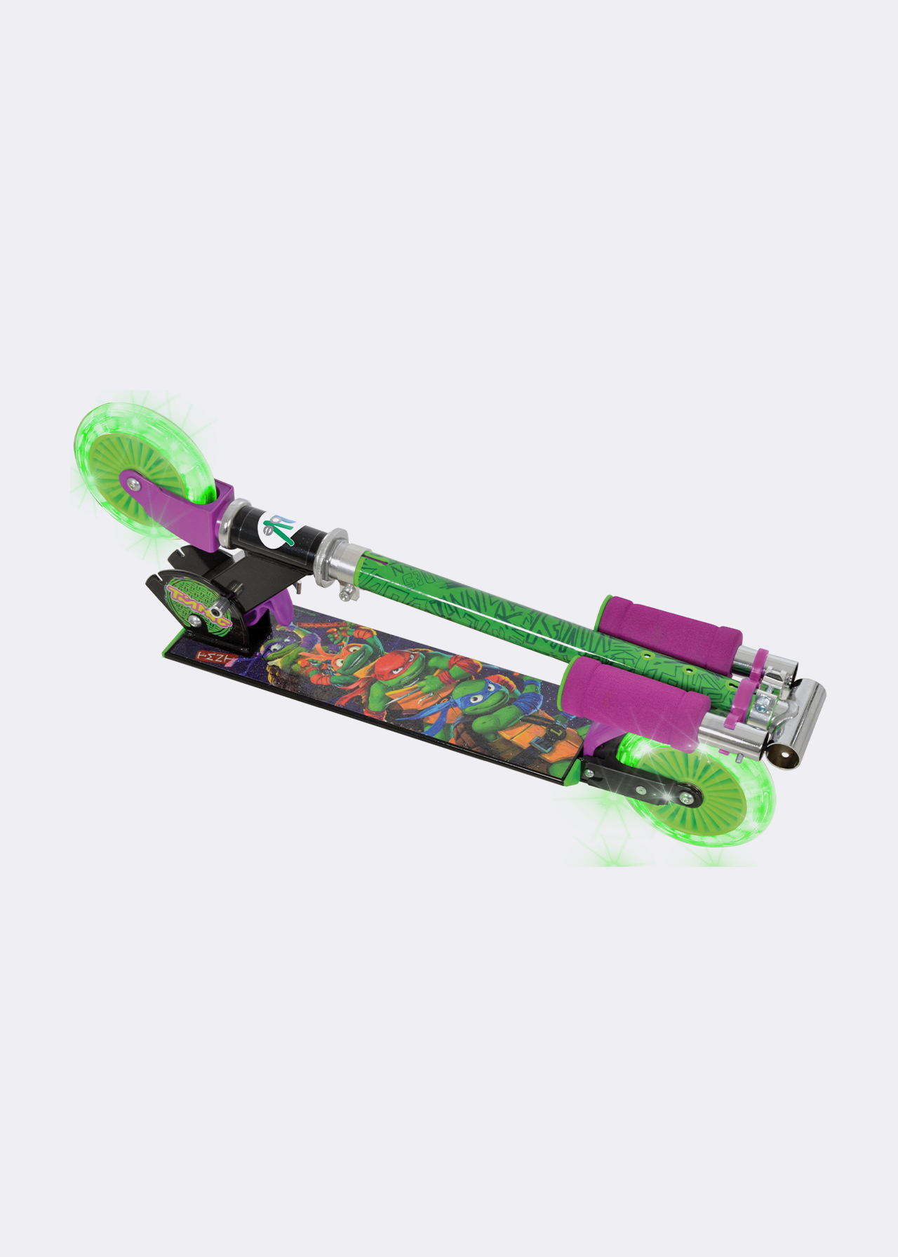 MoVe Turtles Folding Inline Scooter with Light Up Wheels DTC | Dobbies ...