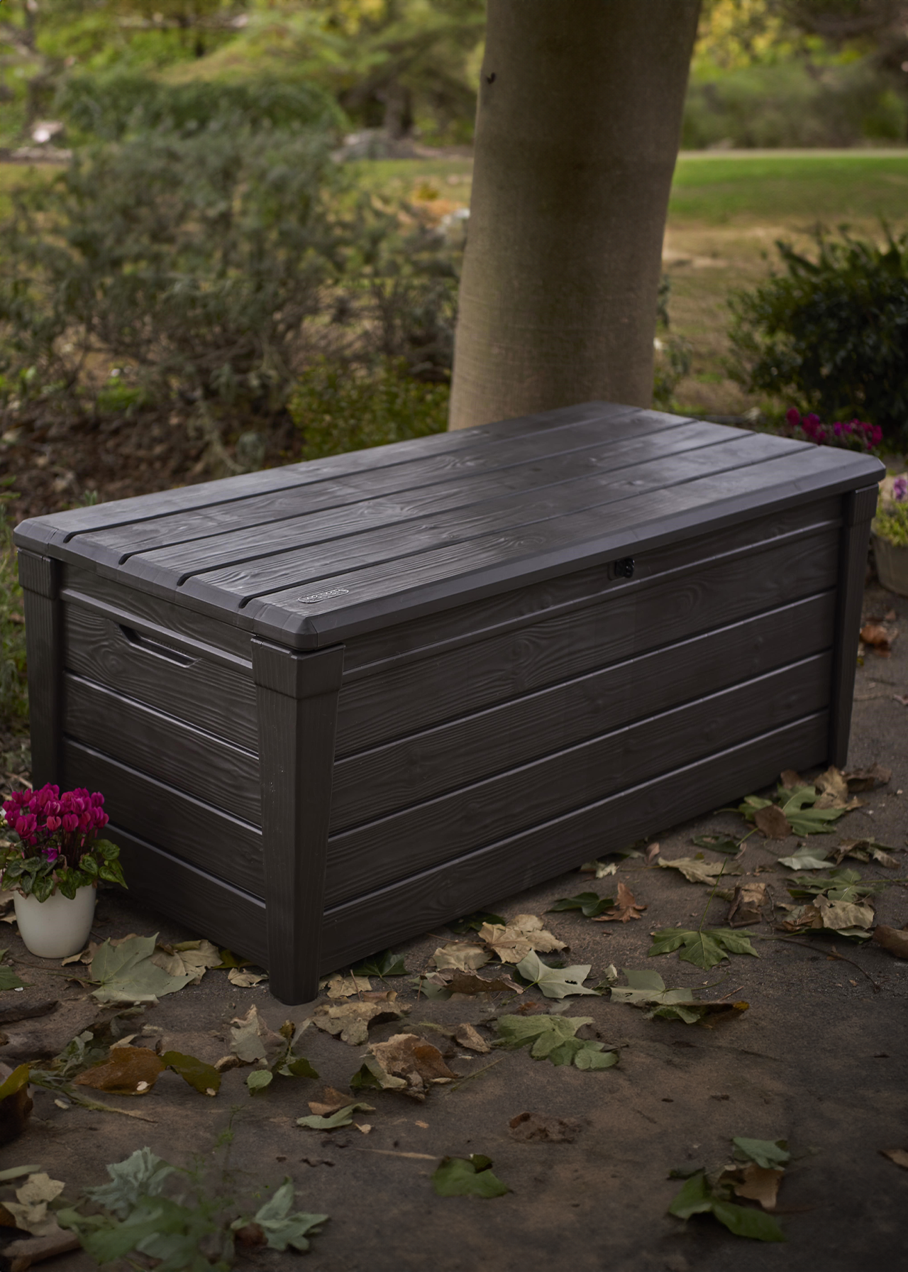 Brightwood Deck Storage Box Brown